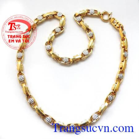 Dây chuyền nam vàng tây