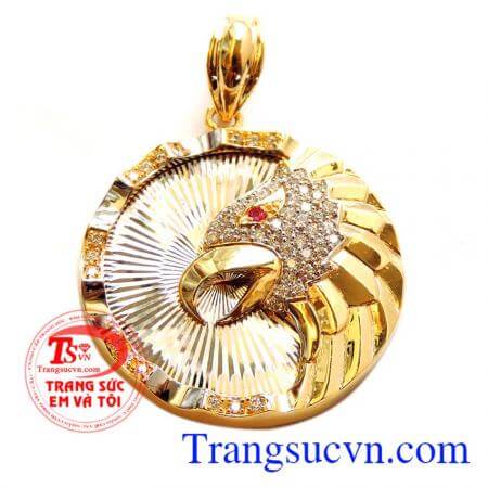 Bán Mặt vàng chim ưng,Mặt dây chuyền nam vàng chất lượng đảm bảo,Mặt vàng nam đeo cùng dây chuyền vàng,