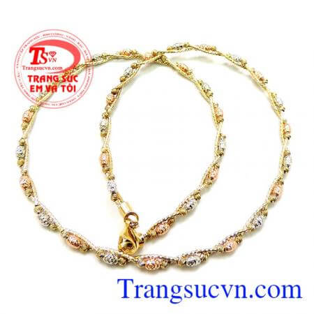 Kiềng vàng bi đẹp italy