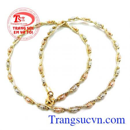 Thương hiệu trang sức hàng đầu thế giới, Là món quà ý nghĩa cho những người Mẹ, Người Vợ, Người thương... Rất ý nghĩa. Kiềng vàng bi đẹp italy