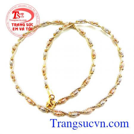 Kiềng vàng bi đẹp italy