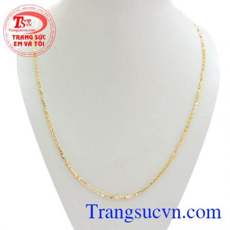 Dây chuyền 10k nữ thiết kế đơn giản, sang trọng, vàng 10k chuẩn chất lượng, mẫu mã đa dạng phong phú