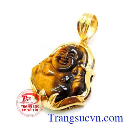 Mặt vàng phật di lặc may mắn