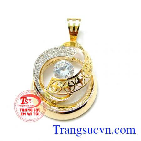 Mặt dây chuyền vàng kim cương đẹp