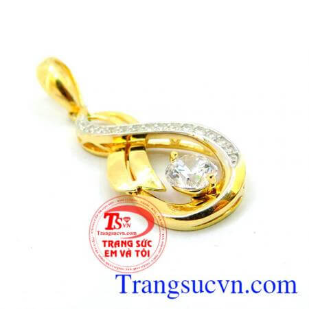 Mặt dây chuyền nữ vàng 10k thời trang