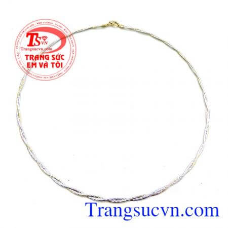 Kiềng vàng bện nữ đẹp