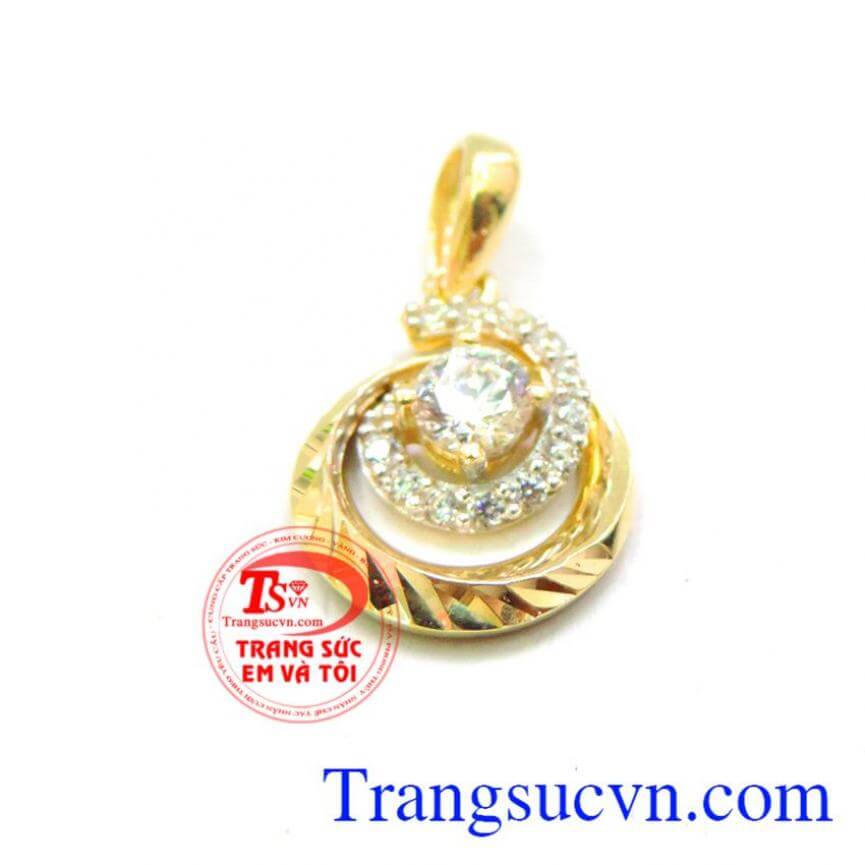 Mặt dây nữ trinh vàng