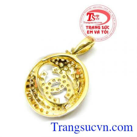 Mặt dây chuyền vàng tây sang trọng 