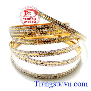 Vòng tuần vàng 18k đẹp sang