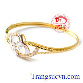 Vòng tay vàng chất lượng đảm bảo uy tín. Vòng vàng hai màu