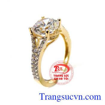 Chiếc nhẫn nữ vàng tinh, Nhẫn vàng tây nữ là sản phẩm được nhiều phái nam lựa chọn để tặng cho người mình yêu thương. Chiếc nhẫn nữ vàng tinh
