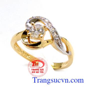 Nhẫn nữ được khách hàng ưa chuộng. Trái tim ngọt ngào