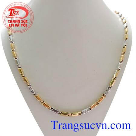 Vòng cổ vàng 18k hợp kiểu dáng thời trang, phong cách, đảm bảo chât lượng và uy tín, khách hàng ưa chuộng nhiều năm liền