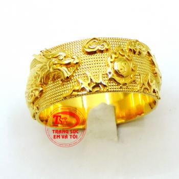 Nhẫn nam rồng hạnh phúc