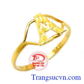 Nhẫn nữ chữ A
