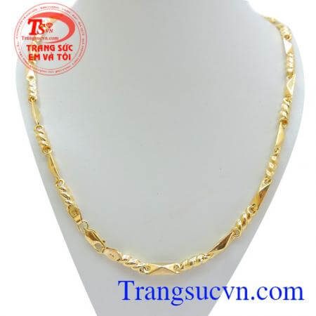 Dây chuyền nam vàng tây bền đẹp