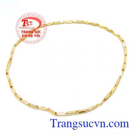 Dây chuyền nam vàng tây bền đẹp