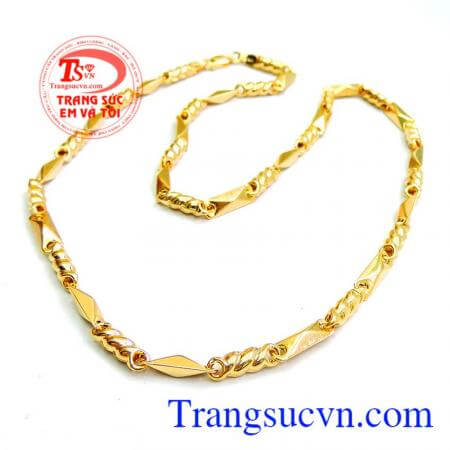 Dây chuyền nam vàng tây bền đẹp