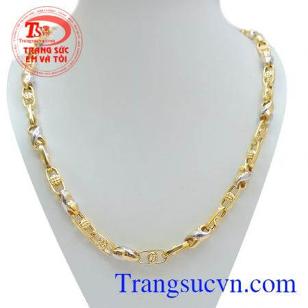 Dây chuyền nam vàng tây 10k, sang trọng