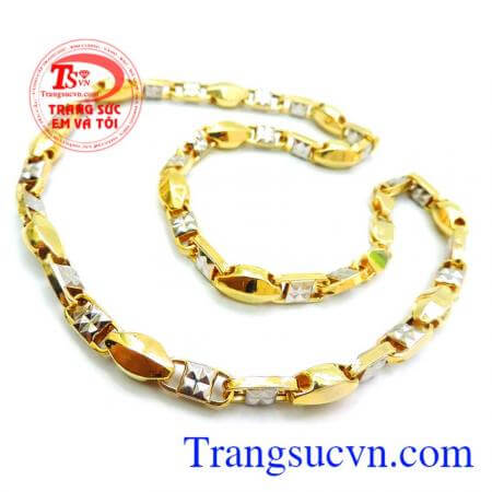 Dây chuyền nam vàng 10k thời trang, hiện đại. Dây chuyền nam bảo hành 6 tháng, giao hàng nhanh trên toàn quốc