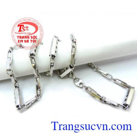 Dây vàng trắng 18k Italy là món quà dành cho bạn nam