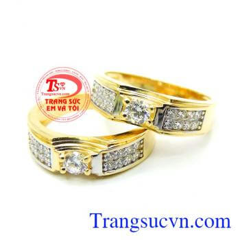 Cặp nhẫn cưới 18k Italy may mắn dành cho tình yêu trọn vẹn thủy chung trăm năm hạnh phúc gia đình là số 1