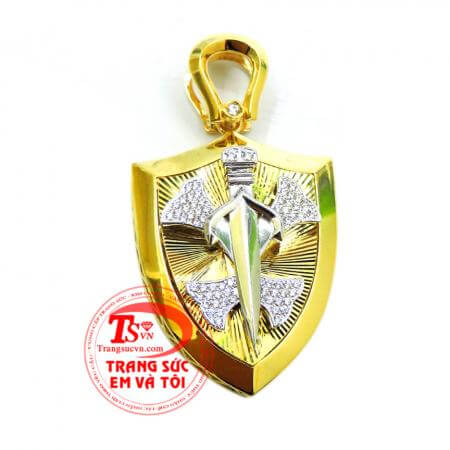 Chiếc Mặt dây khiên kiếm 10k chất lượng đảm bảo uy tín,