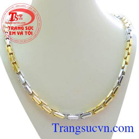 Dây vàng trắng Italy 18k quý phái tinh tế dành cho phái đẹp