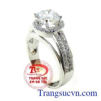Nhẫn nữ vàng trắng 10k đẹp
