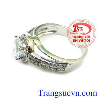 Nhẫn nữ vàng trắng 10k đẹp