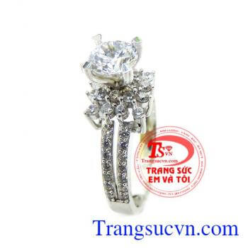 Nhẫn nữ vàng trắng kết kim nhân tạo dành cho nữ,nhẫn nữ vàng tây,được thiết kế tinh tế, đeo xinh xinh trên ngón tay đeo nhẫn, nhẫn nữ bảo hành 6 tháng giao toàn quốc, thanh toán an toàn
