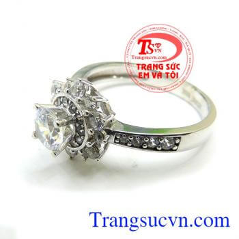 Nhẫn nữ vàng trắng 10k may mắn dành cho nữ,nhẫn nữ vàng tây,được thiết kế tinh tế, Nhẫn nữ vàng trắng 10k may mắn đeo xinh xinh trên ngón tay đeo nhẫn, nhẫn nữ bảo hành 6 tháng giao toàn quốc, Nhẫn nữ vàng trắng 10k may mắn  thanh toán an toàn