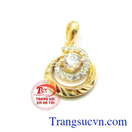 Mặt dây nữ trinh vàng, mặt chuyền nữ, mặt dây vàng đẹp, đeo hợp thời trang.