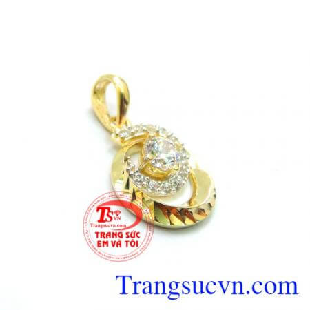 Mặt dây nữ trinh vàng 10k.