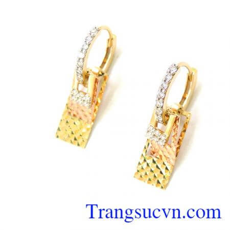 Hoa tai vàng tinh tế đẹp