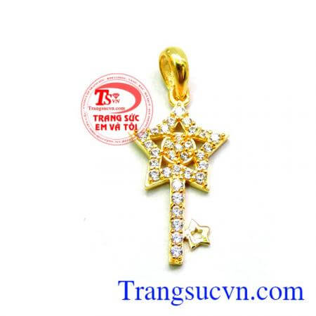 Mặt dây nữ vàng tây