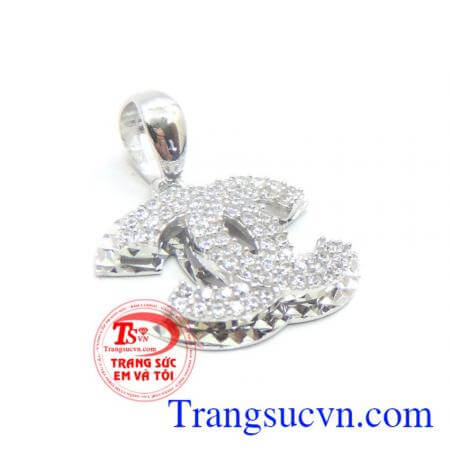 Mặt dây chuyền vàng trắng