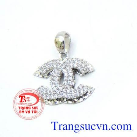 Mặt dây chuyền vàng trắng