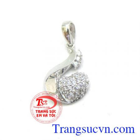 Mặt dây vàng trắng