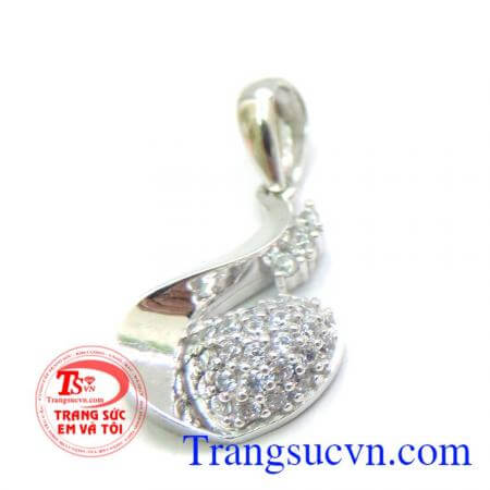 Mặt dây vàng trắng