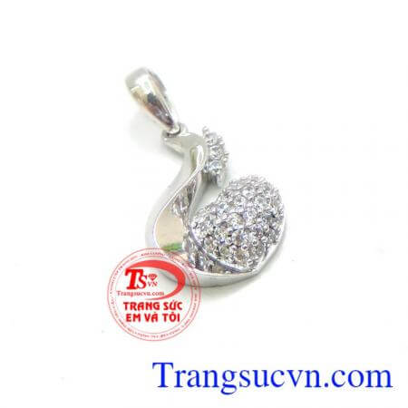 Mặt dây vàng trắng