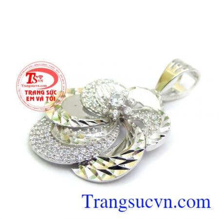 Mặt dây vàng tây trắng