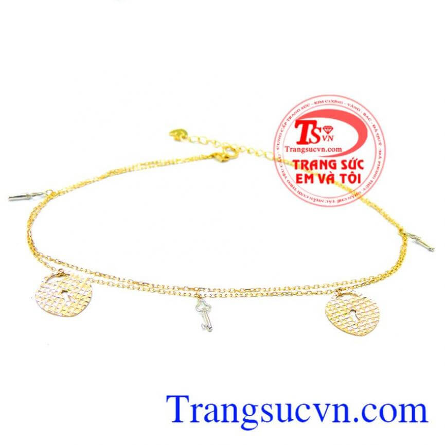 Lắc chân chìa khóa vàng tình yêu