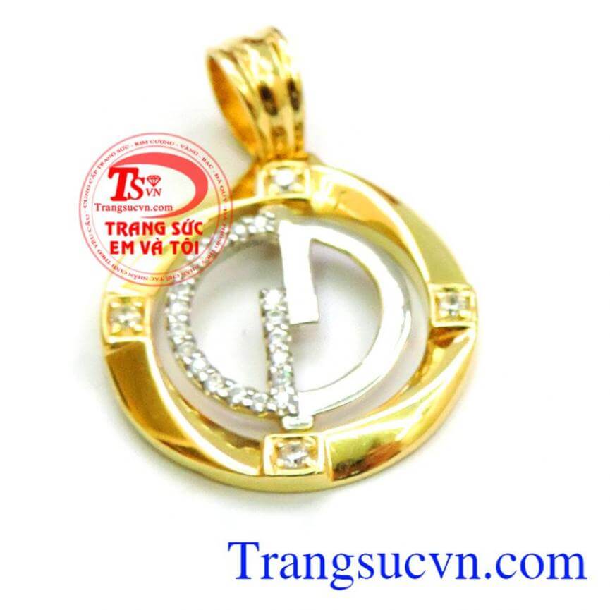 Mặt dây hạnh phúc vàng 18k