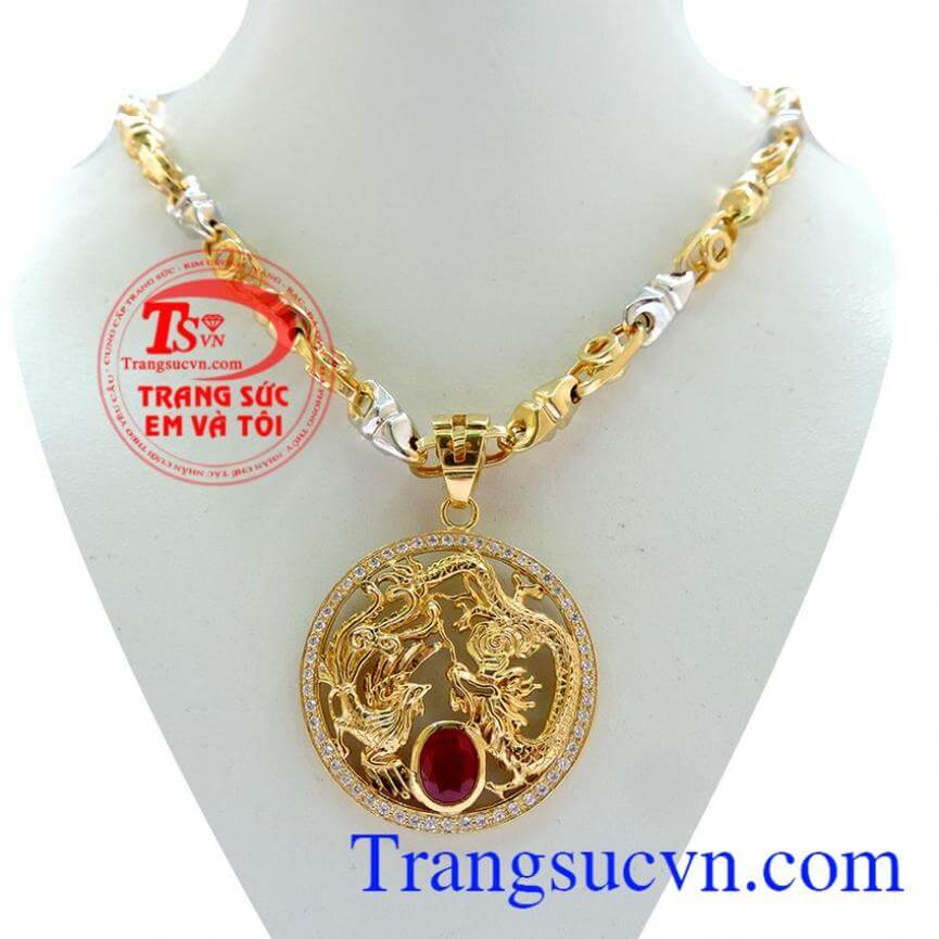 Rồng vàng tây mặt dây bộ