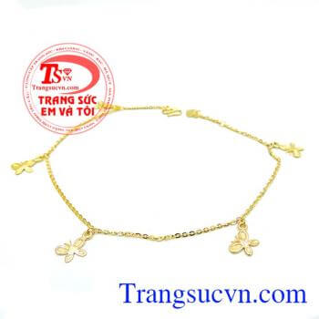 Lắc chân vàng cánh bướm vàng