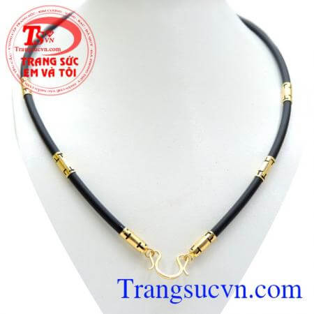 Dây cao su bọc vàng 14k