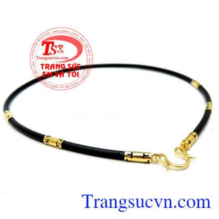 Dây cao su bọc vàng 14k bảo hành 1 năm