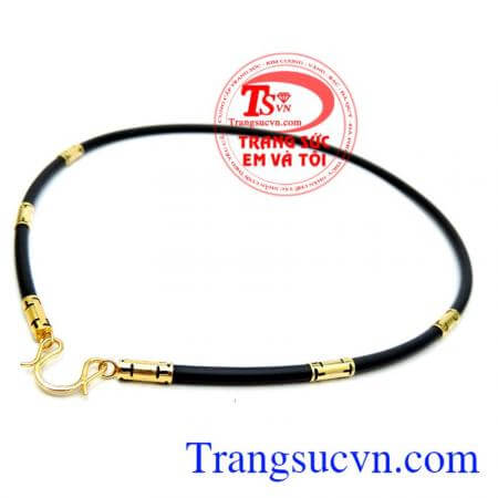 Dây cao su bọc vàng 14k
