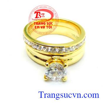 Nhẫn cưới chế tác đẹp sang trọng, đẳng cấp